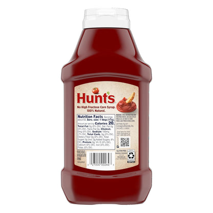 Hunt's All Natural Tomato Ketchup – Clean-Label Pantry Staple for Ingredient-Conscious Home Cooks