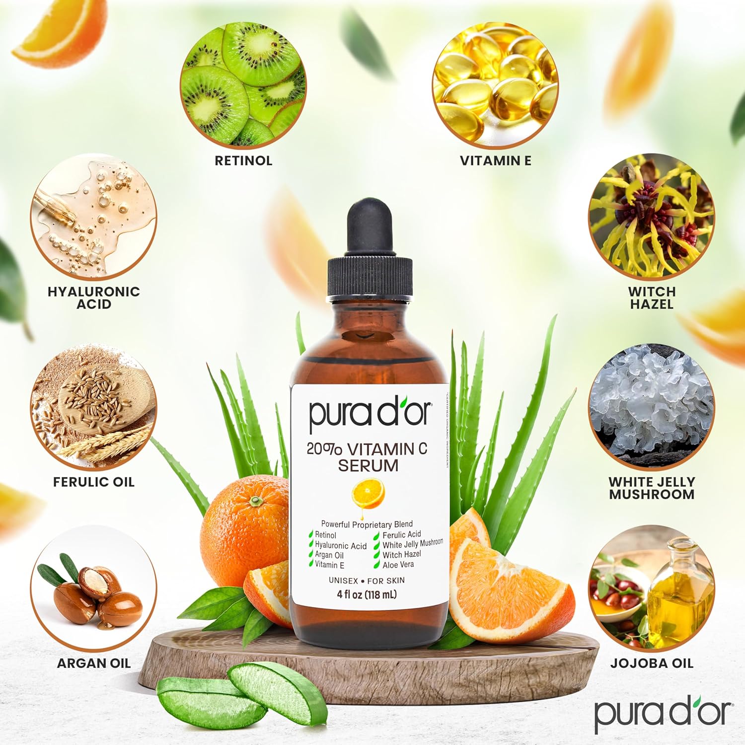 hyaluronic acid, aloe vera, and witch hazel blend for hydration and skin conditioning