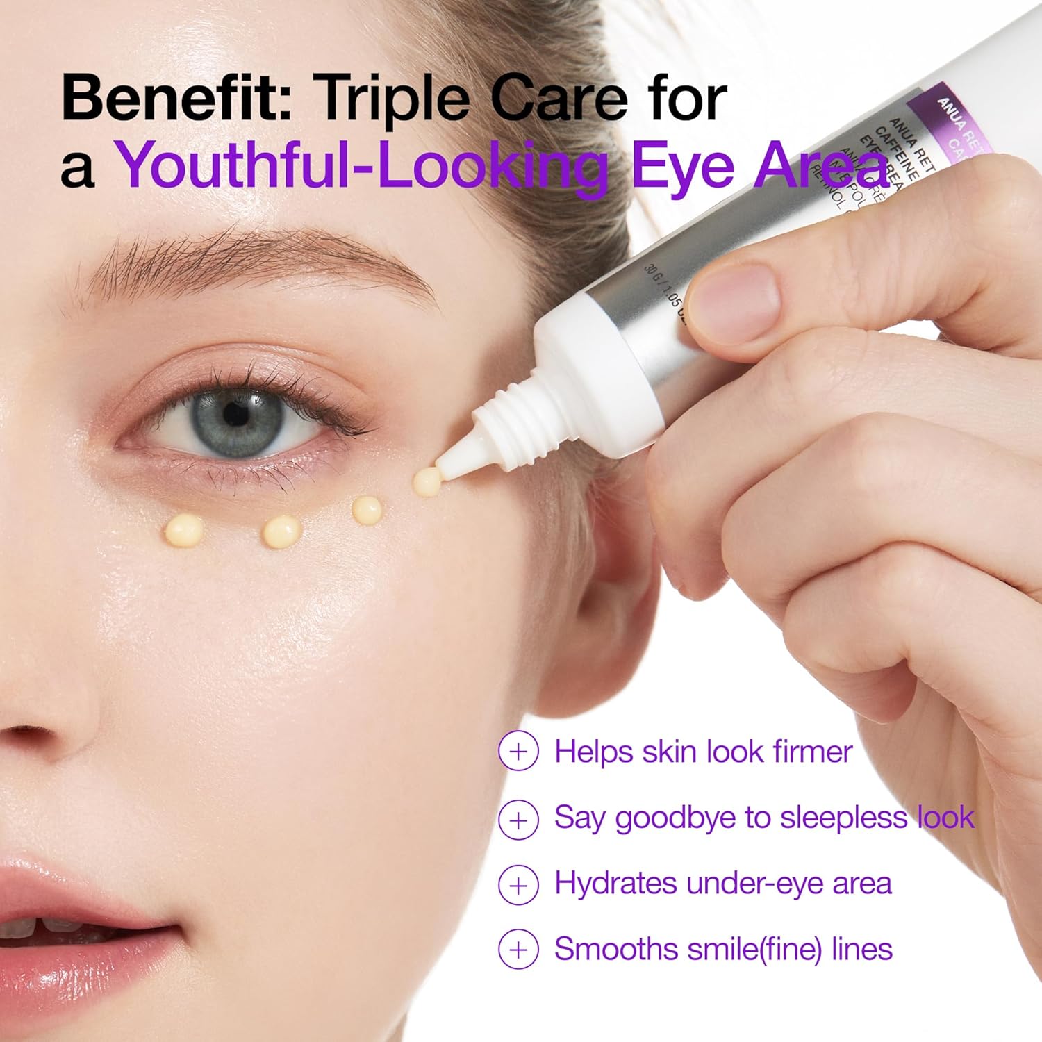 hyaluronic acid for deep hydration of the delicate eye area