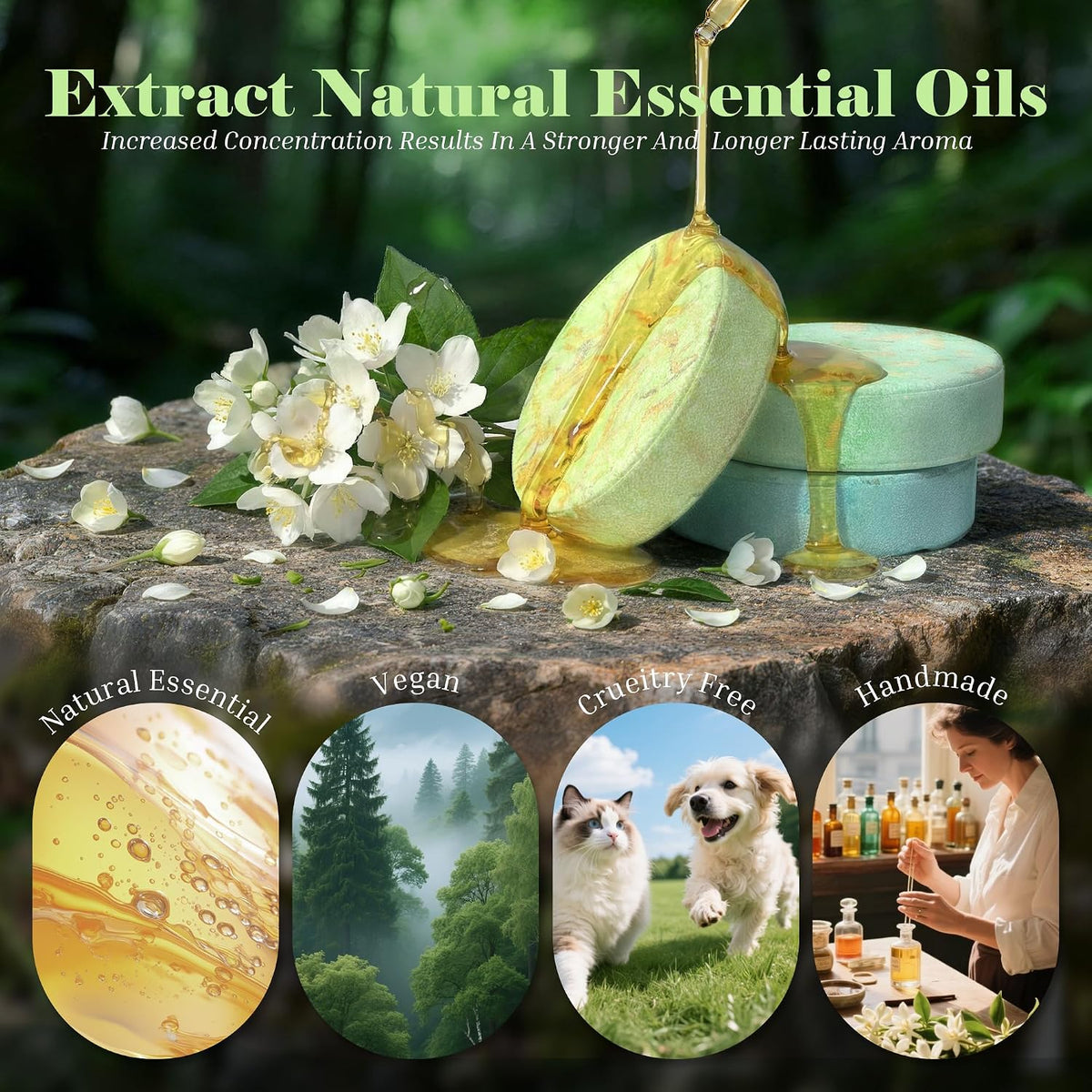 hypoallergenic formula for all skin types that dissolves completely without sticky residue or stains
