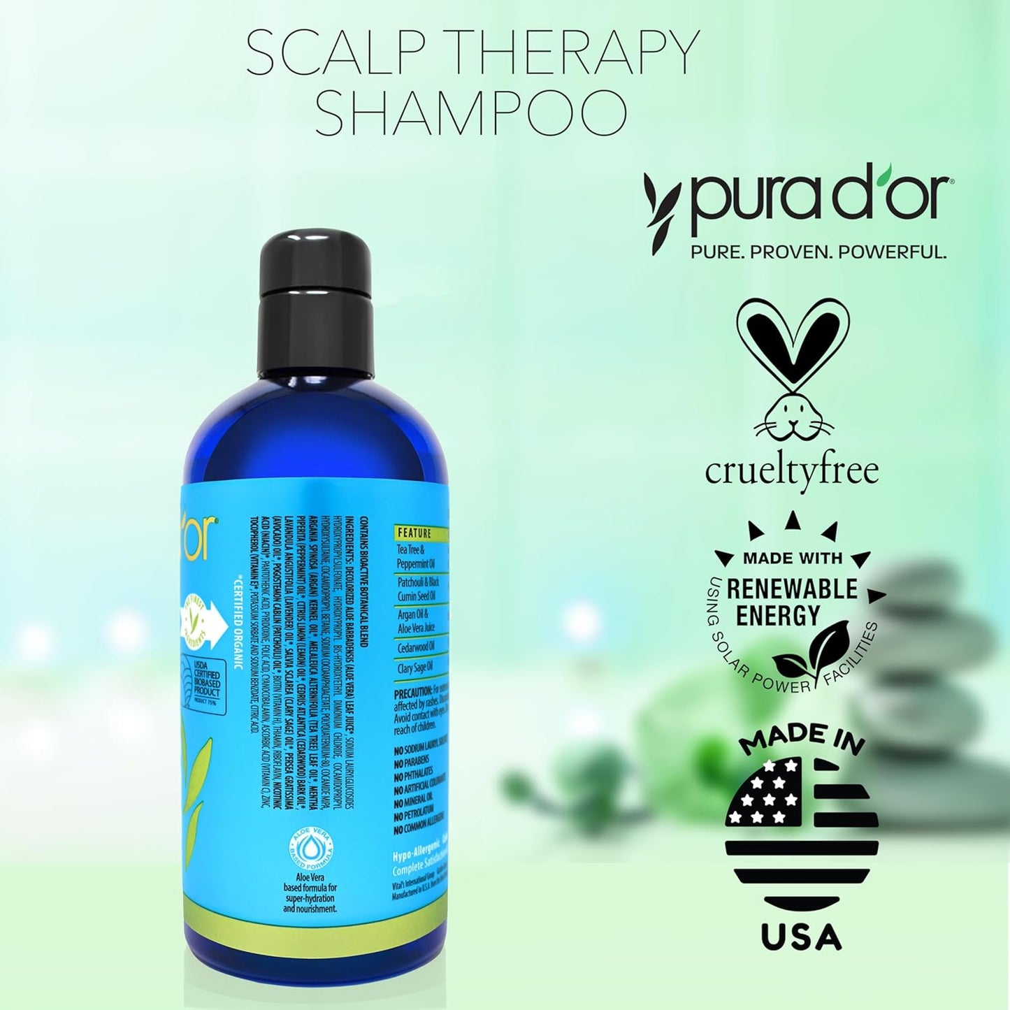 hypoallergenic, paraben-free, sulfate-free, vegan, and cruelty-free certifications