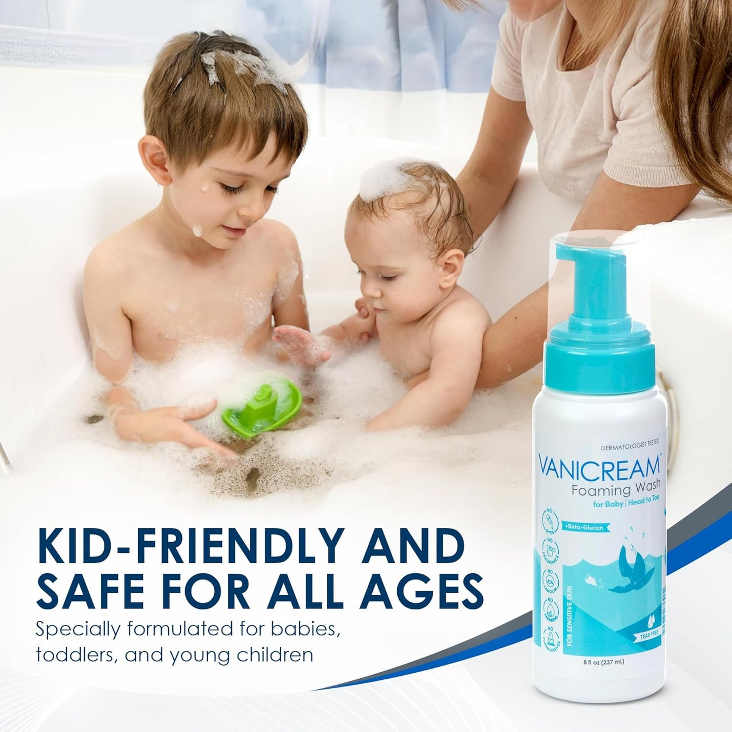 hypoallergenic, unscented, dermatologist-recommended formulation