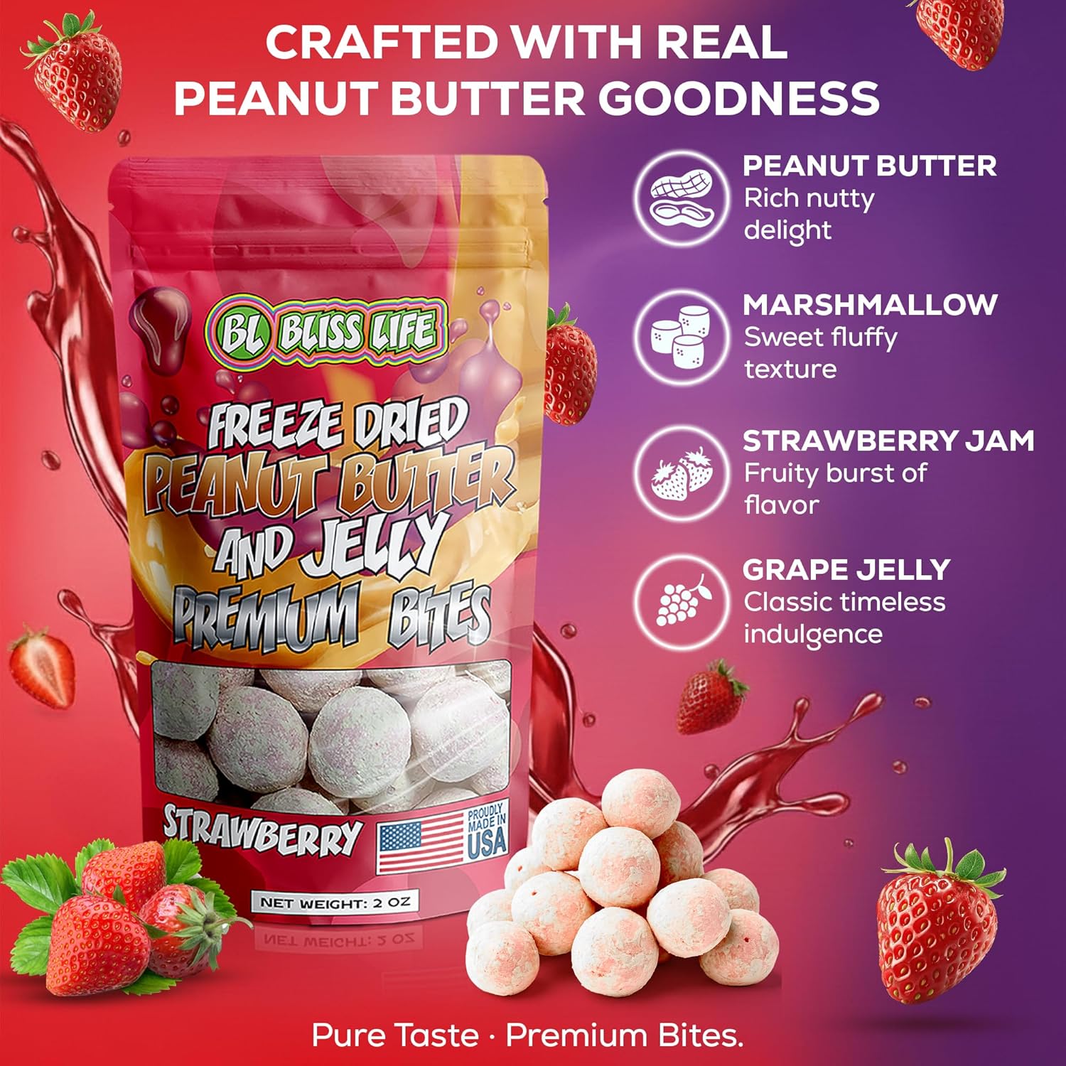 iconic peanut butter and grape jelly flavor pairing