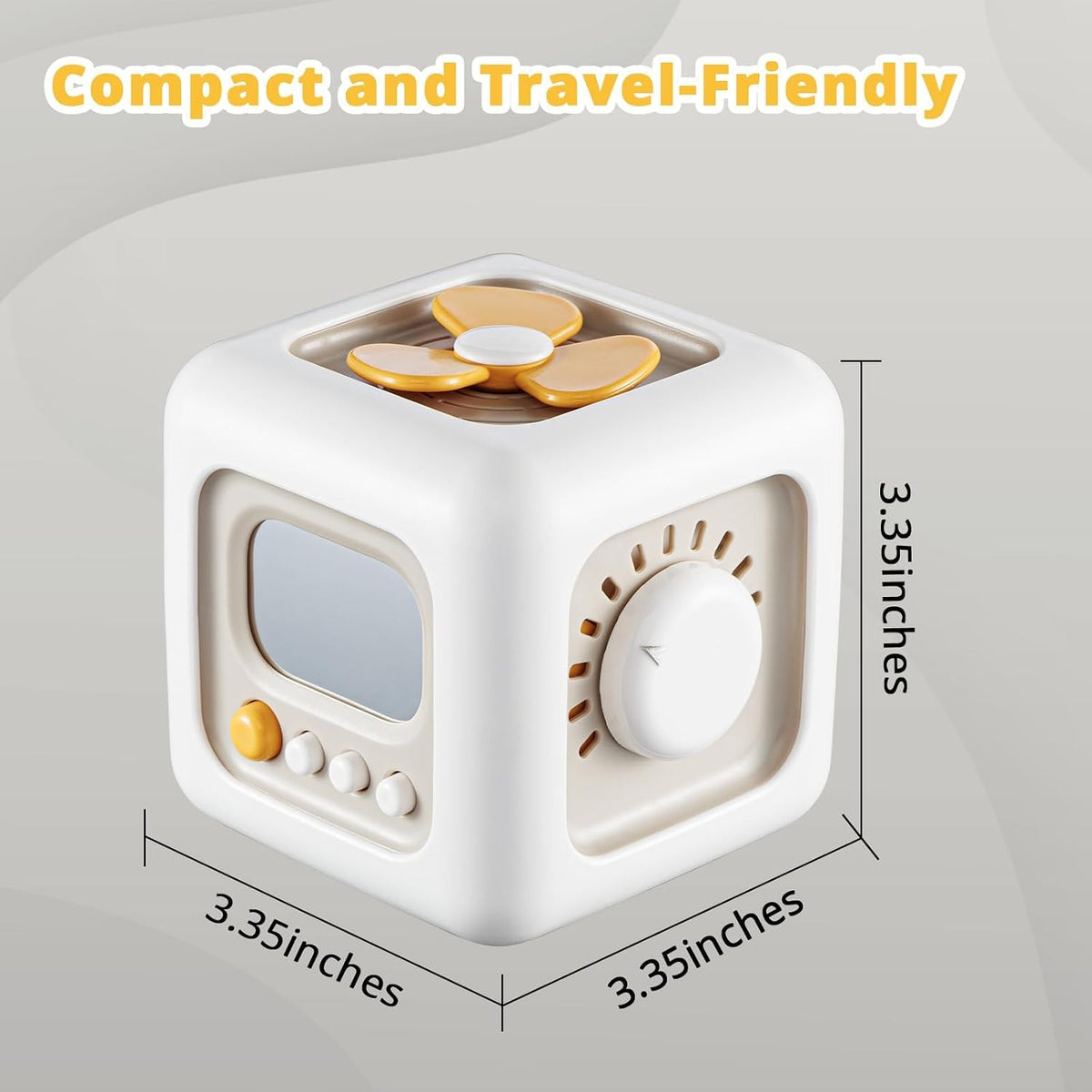 SOCBTNSO Montessori Busy Cube – Toddler Educational Toy for Nursery and Playroom, Screen-Free Fine Motor Activity