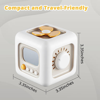 SOCBTNSO Montessori Busy Cube – Toddler Educational Toy for Nursery and Playroom, Screen-Free Fine Motor Activity