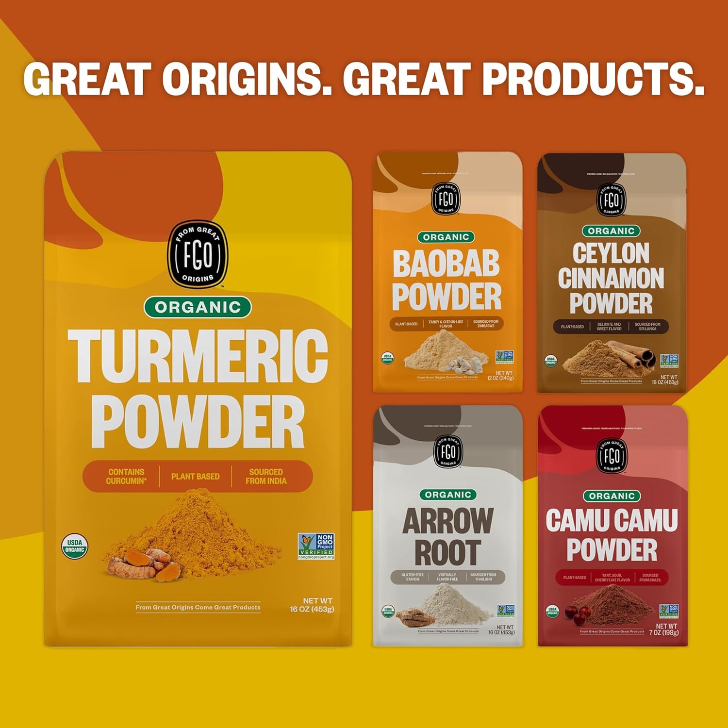 imported and harvested from indian turmeric farms