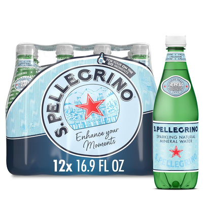 imported sparkling natural mineral water sourced from the italian alps