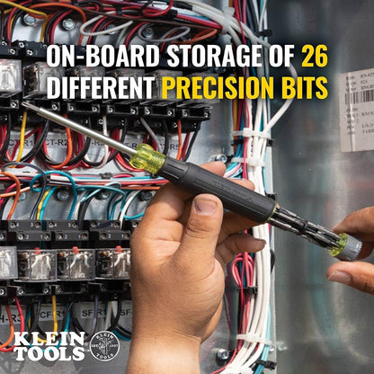 in-handle bit storage system that eliminates the need for a separate bulky bit case