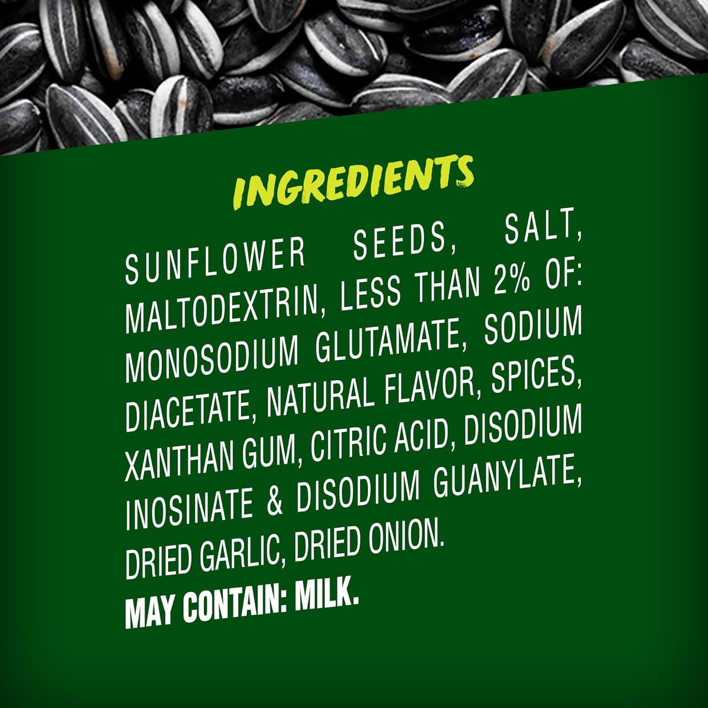 in-shell sunflower seed format requiring cracking for portion control