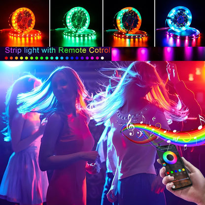 included 40-key ir remote for color, brightness, speed, and mode presets
