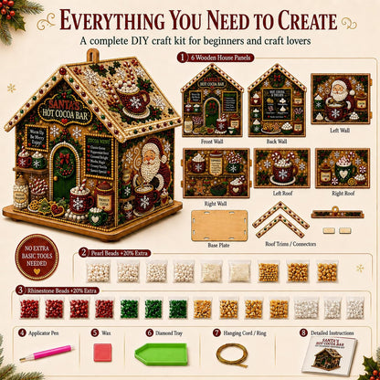 included applicator pen, wax, tray, and basic crafting tools for placing and organizing the decorative pieces.