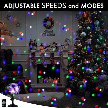 included remote controller for mode, color, speed, and timer adjustments