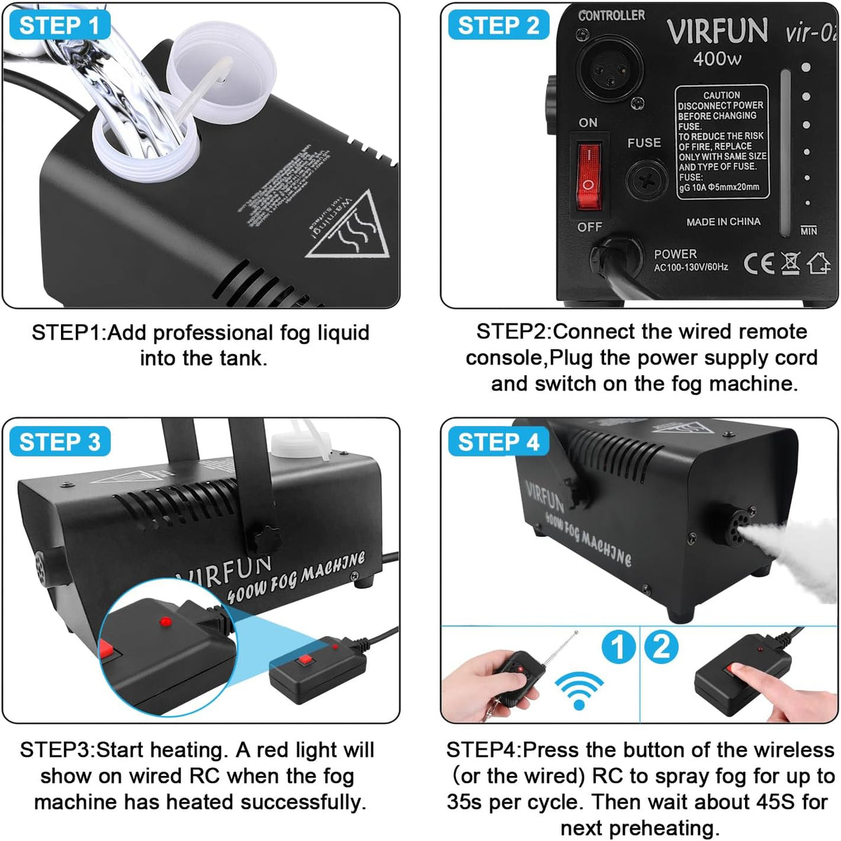 included wired remote plus wireless remote (wired unit acts as receiver)