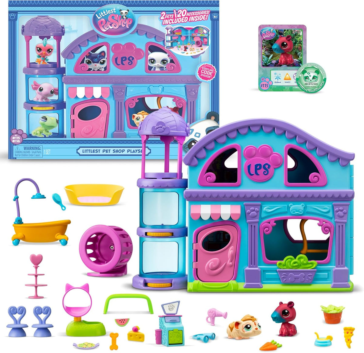 includes 2 bobblin' pets: #116 hamster and exclusive #115 capybara