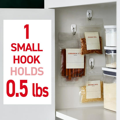 includes 4 hooks and 5 strips for full setup plus one spare
