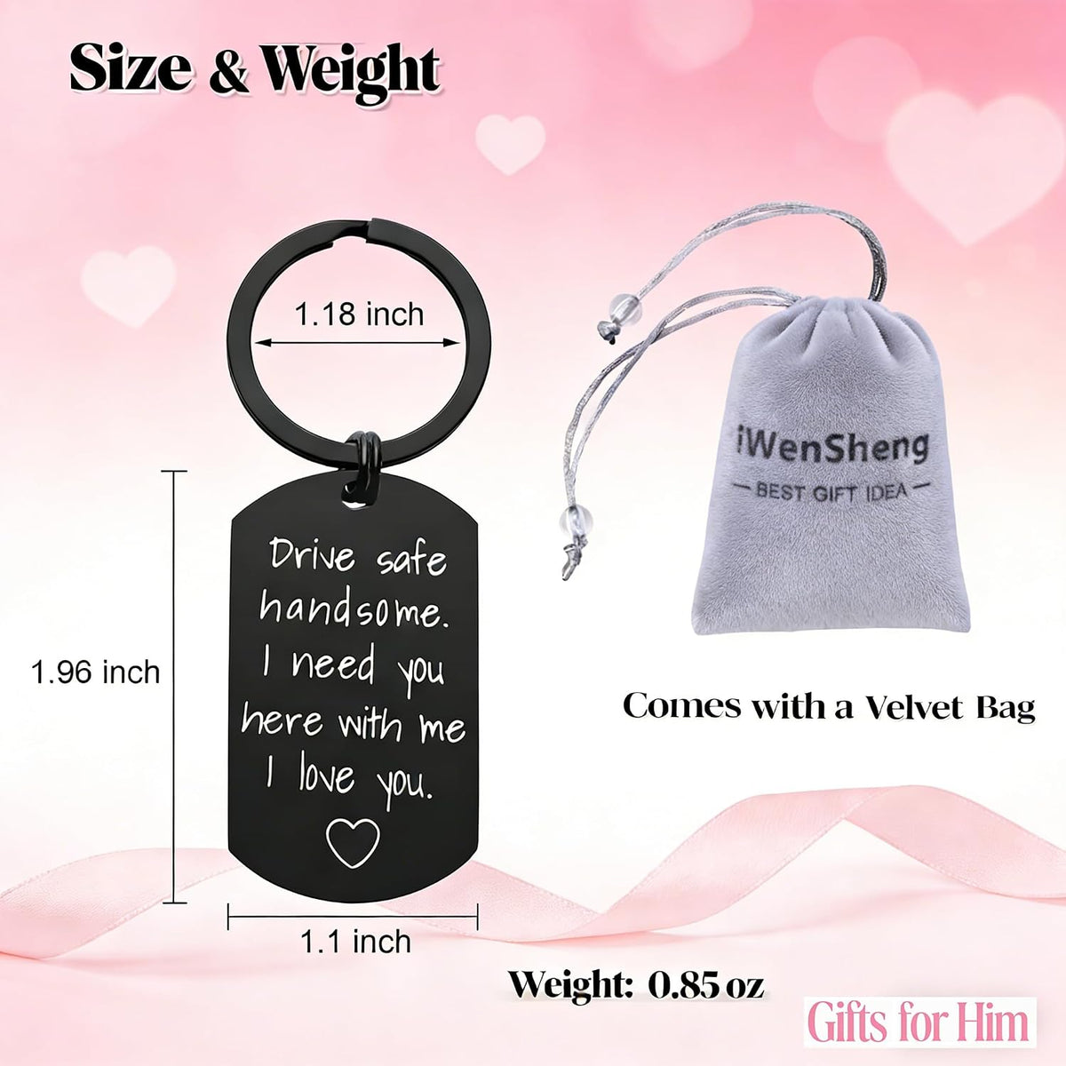 includes a jewelry gift bag for present-ready packaging