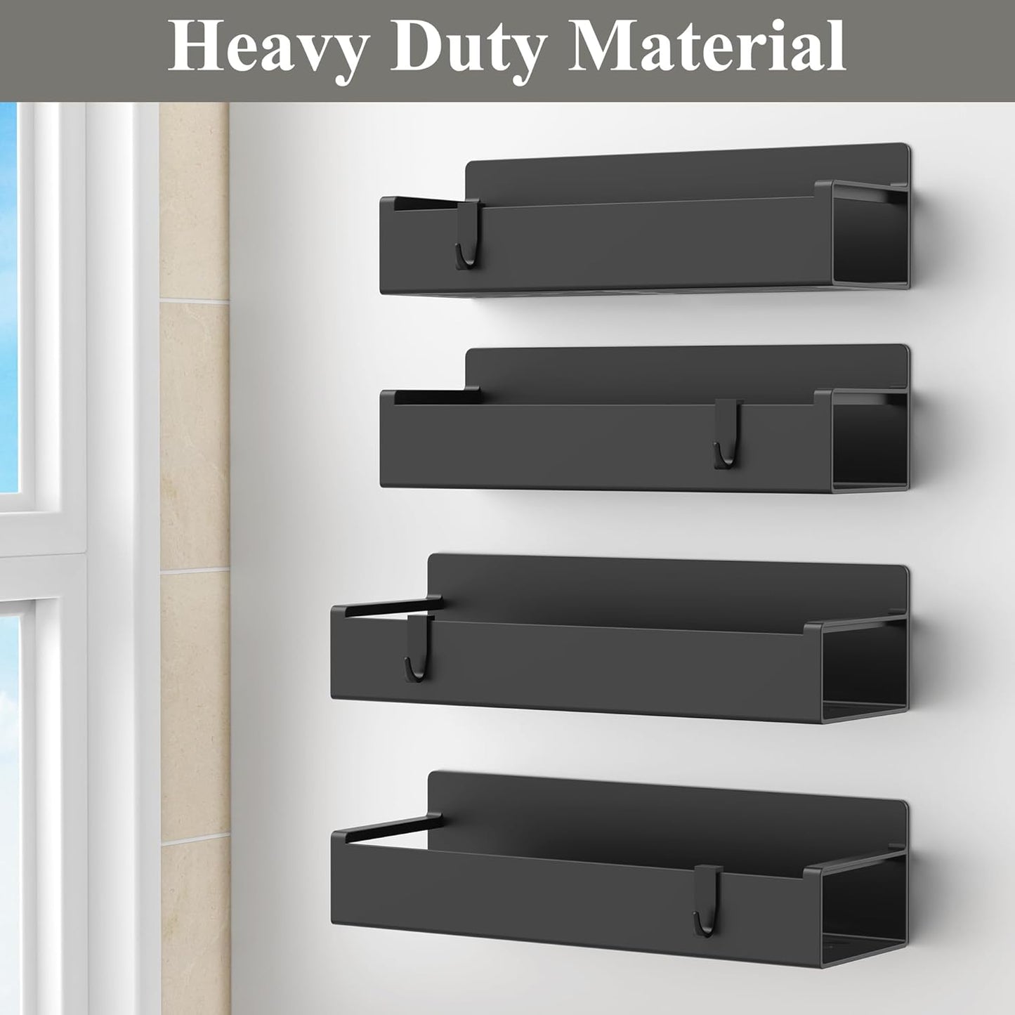 includes bonus hooks for hanging small accessories