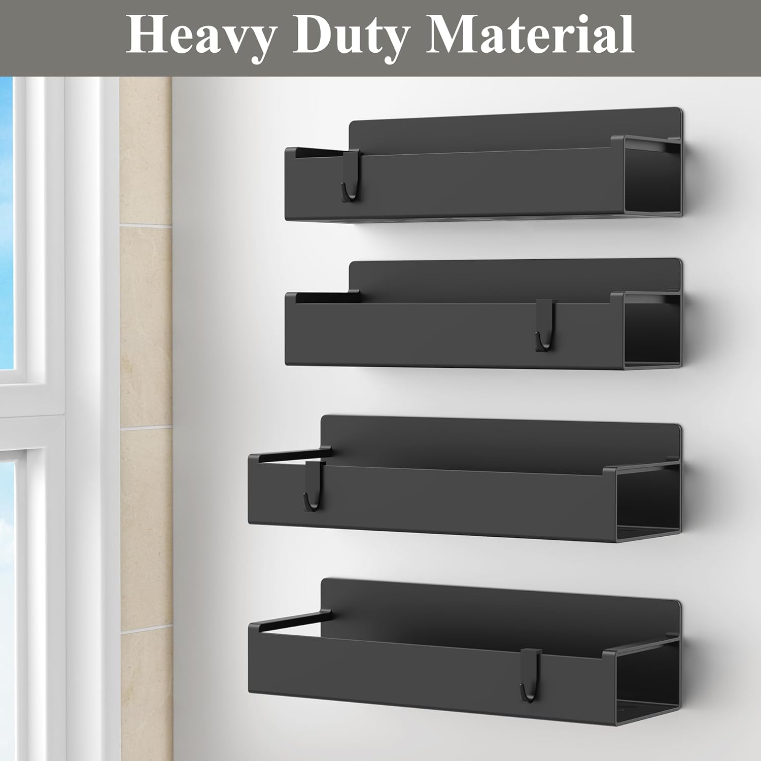 includes bonus hooks for hanging small accessories