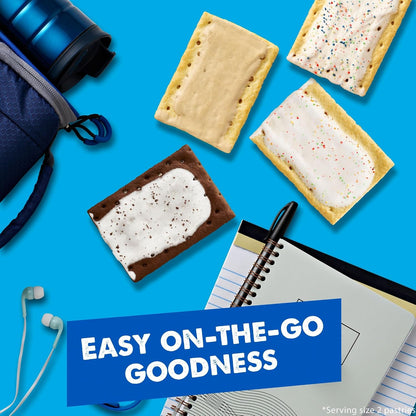 Pop-Tarts Breakfast Pastries, Picnic and Hiking Snack Pack for On-the-Go Treats, Ready-to-Eat or Toasted
