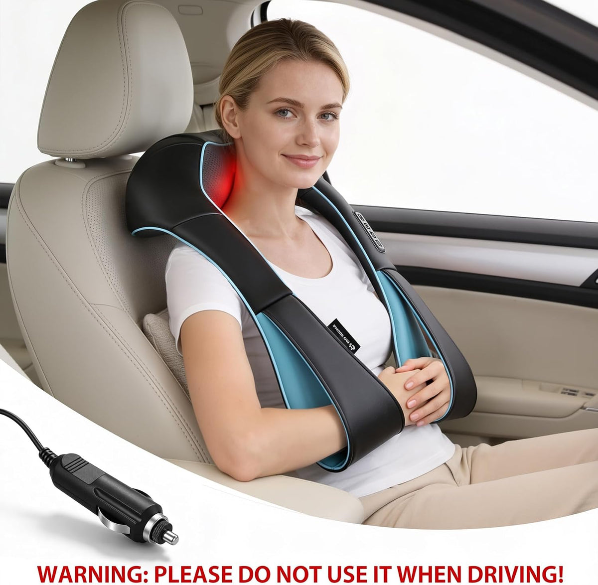 includes home power adapter and car charger with long cable