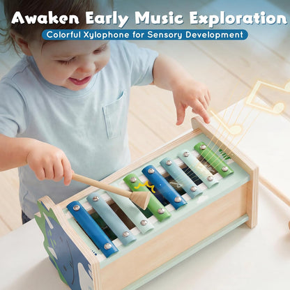 includes one child-sized hammer and one xylophone mallet