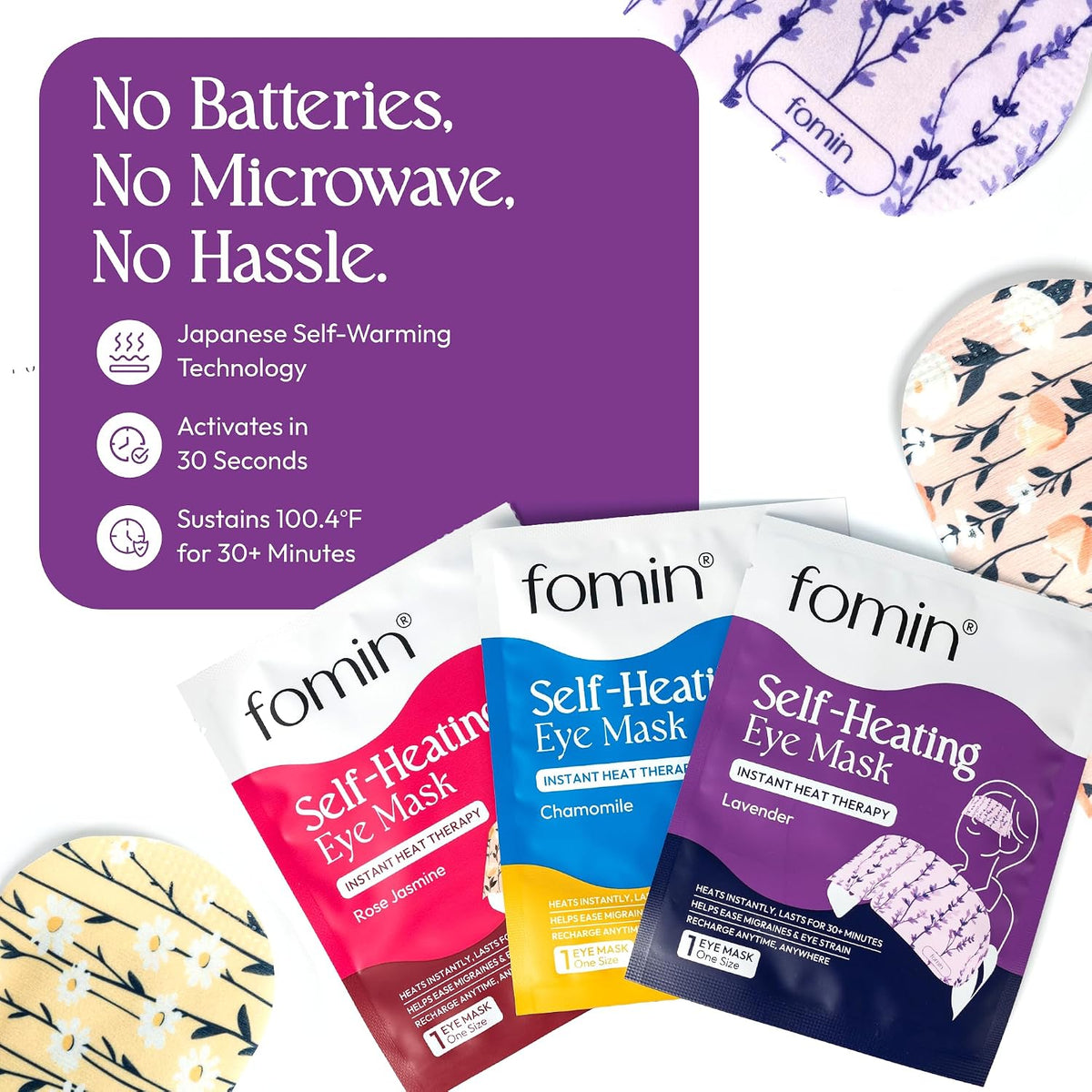 individually foil-sealed disposable pouches for freshness and hygiene