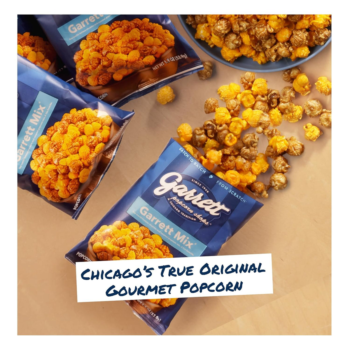 individually sized bags suitable for lunchboxes, desks, travel bags, and event serving