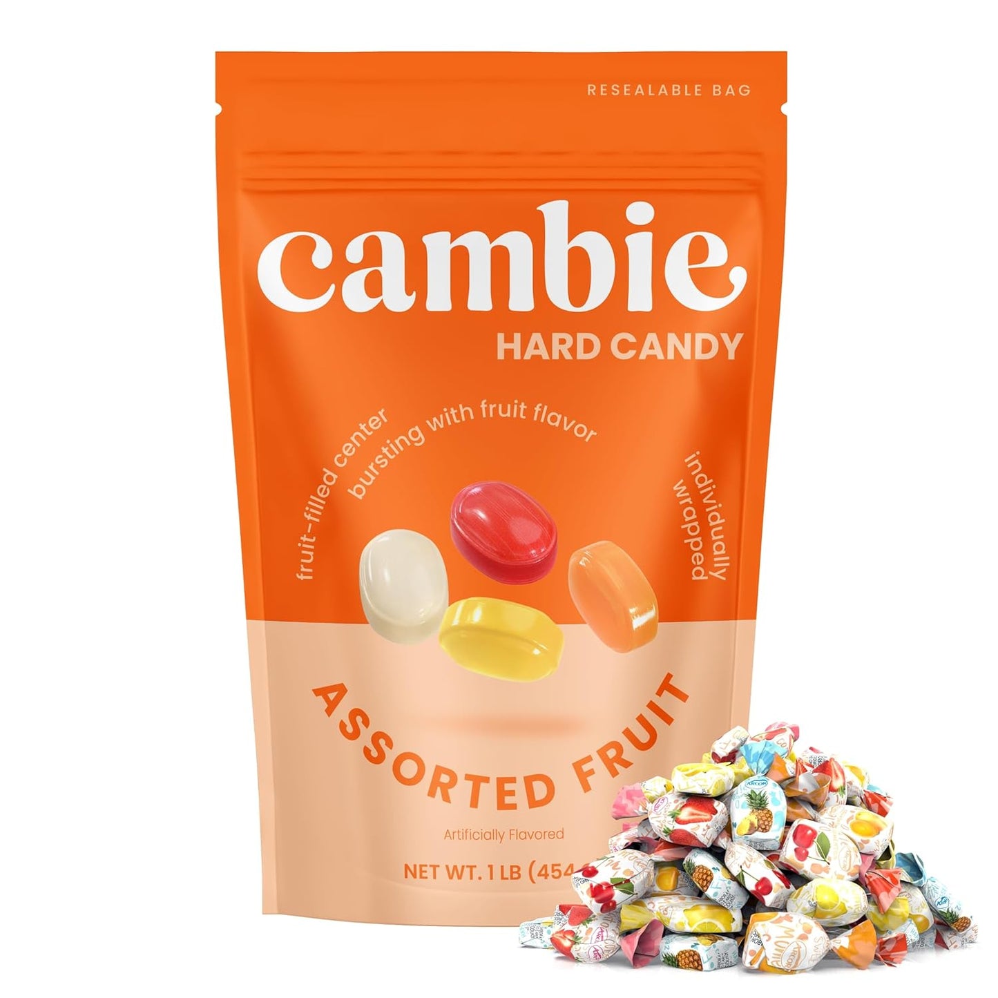 individually wrapped hard candy pieces for hygiene and easy sharing