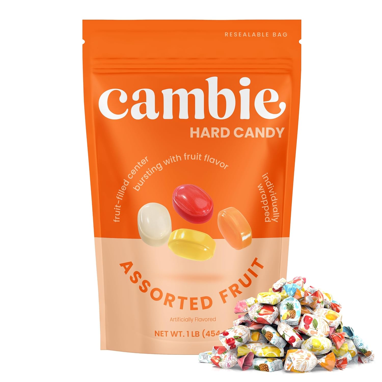 individually wrapped hard candy pieces for hygiene and easy sharing