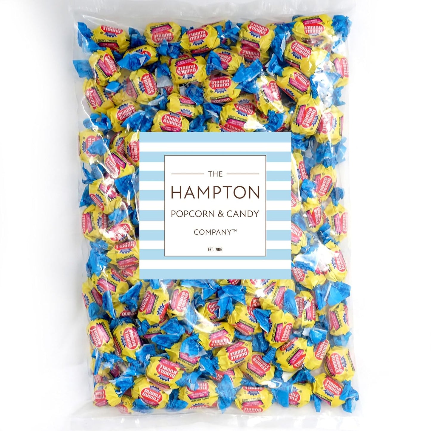 individually wrapped wrapper on every piece for freshness and easy distribution