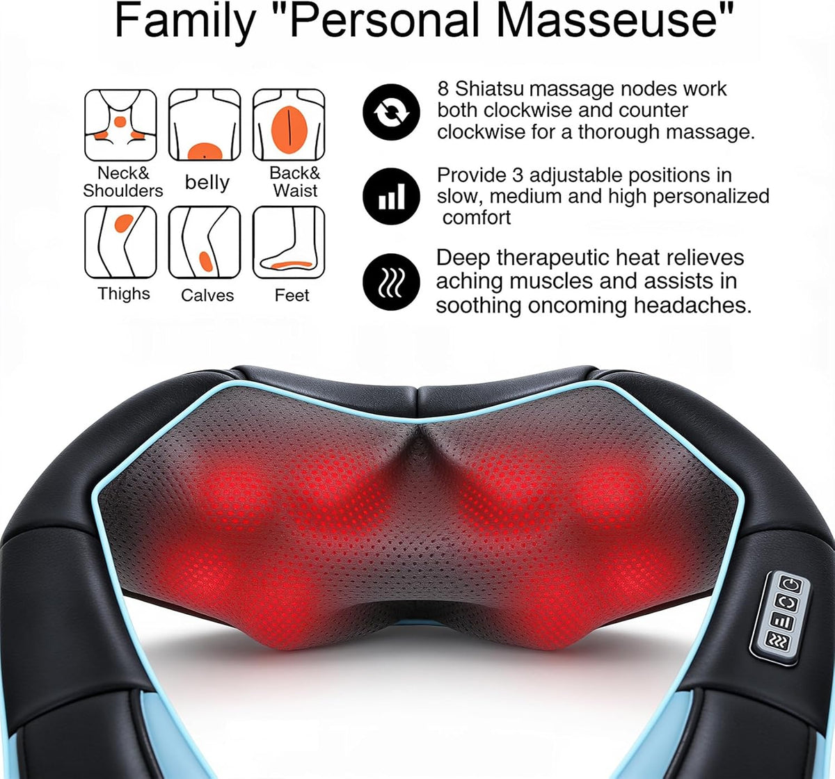 infrared heating function for warmth and circulation