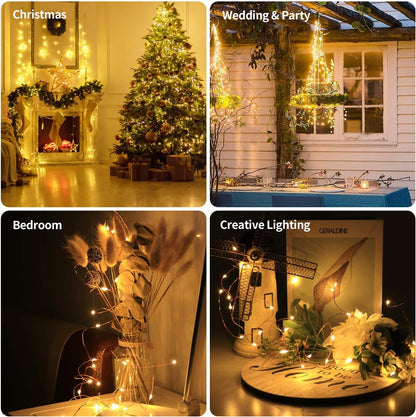innolife Fairy Lights 6 Pack – Cool-to-Touch Kids Room Decor with No Flame, No Heat and Battery Timer