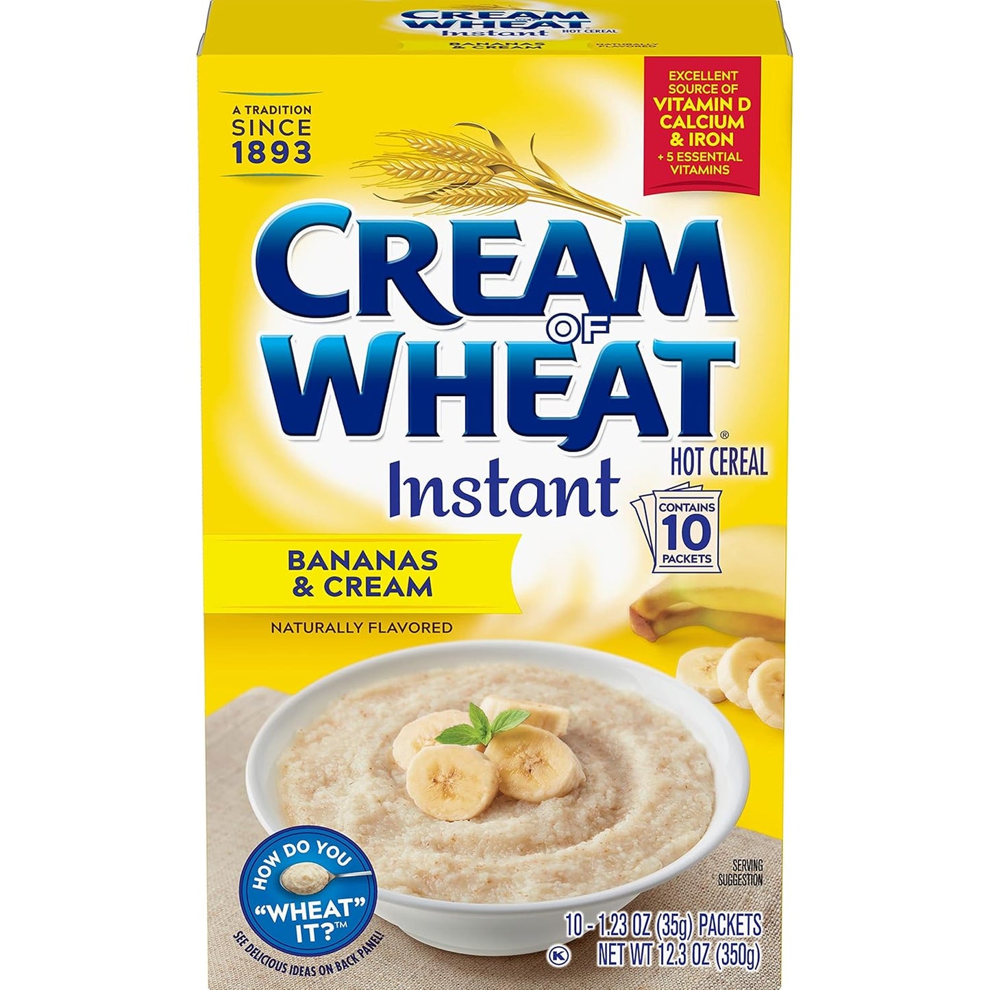 instant hot cereal format requiring only hot water to prepare
