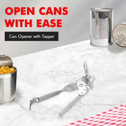 integrated can tapper built into the handle for smoothing lid edges