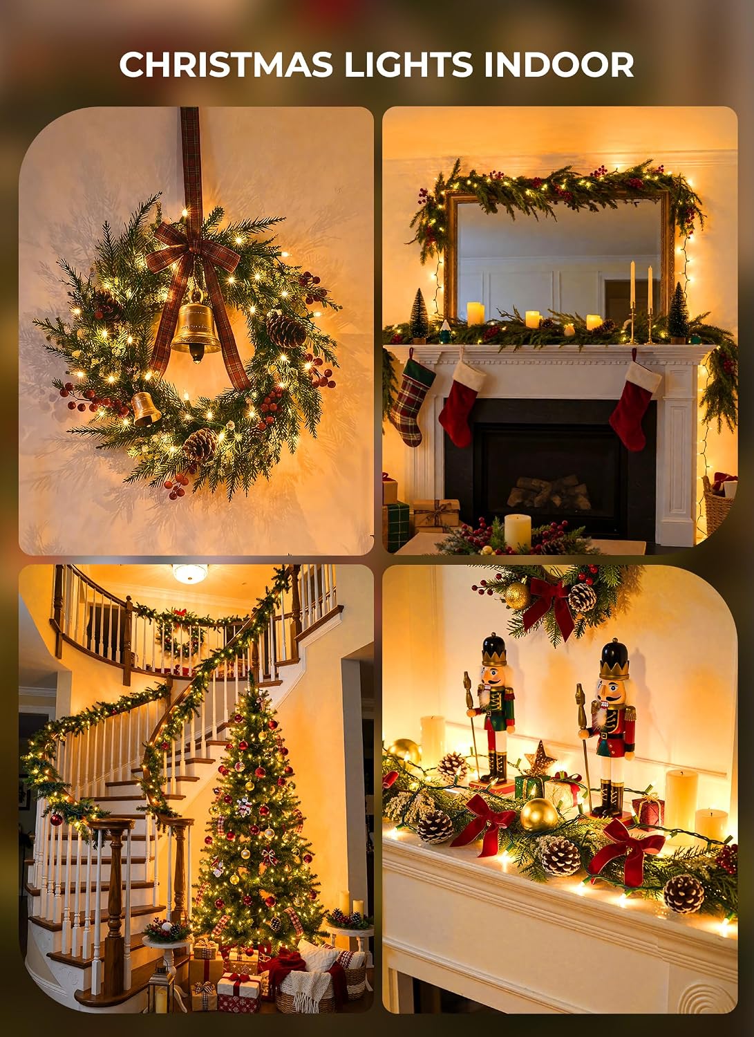 ip44 water resistance supports both indoor decoration and outdoor holiday use