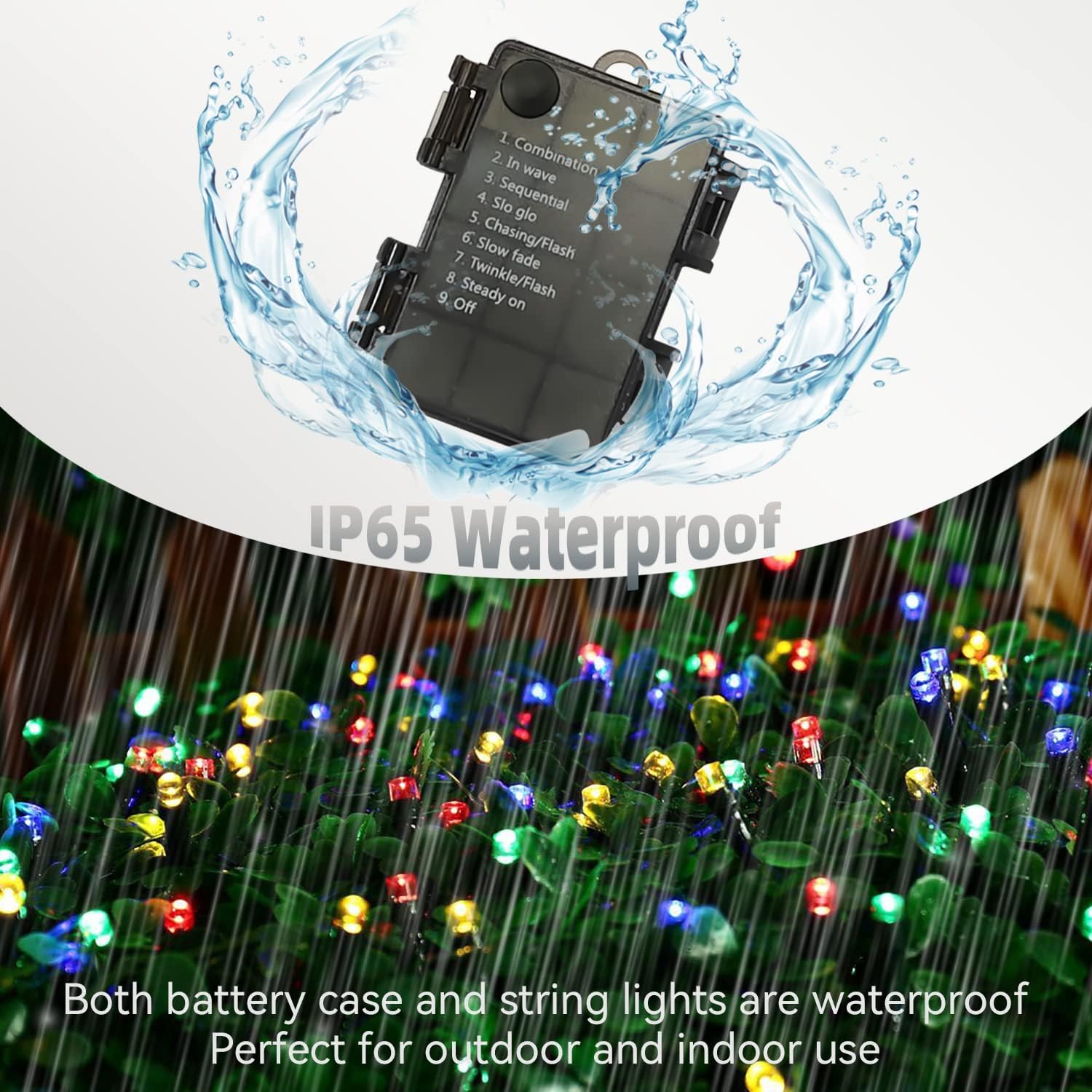 ip44 waterproof construction with sealed weatherproof battery case