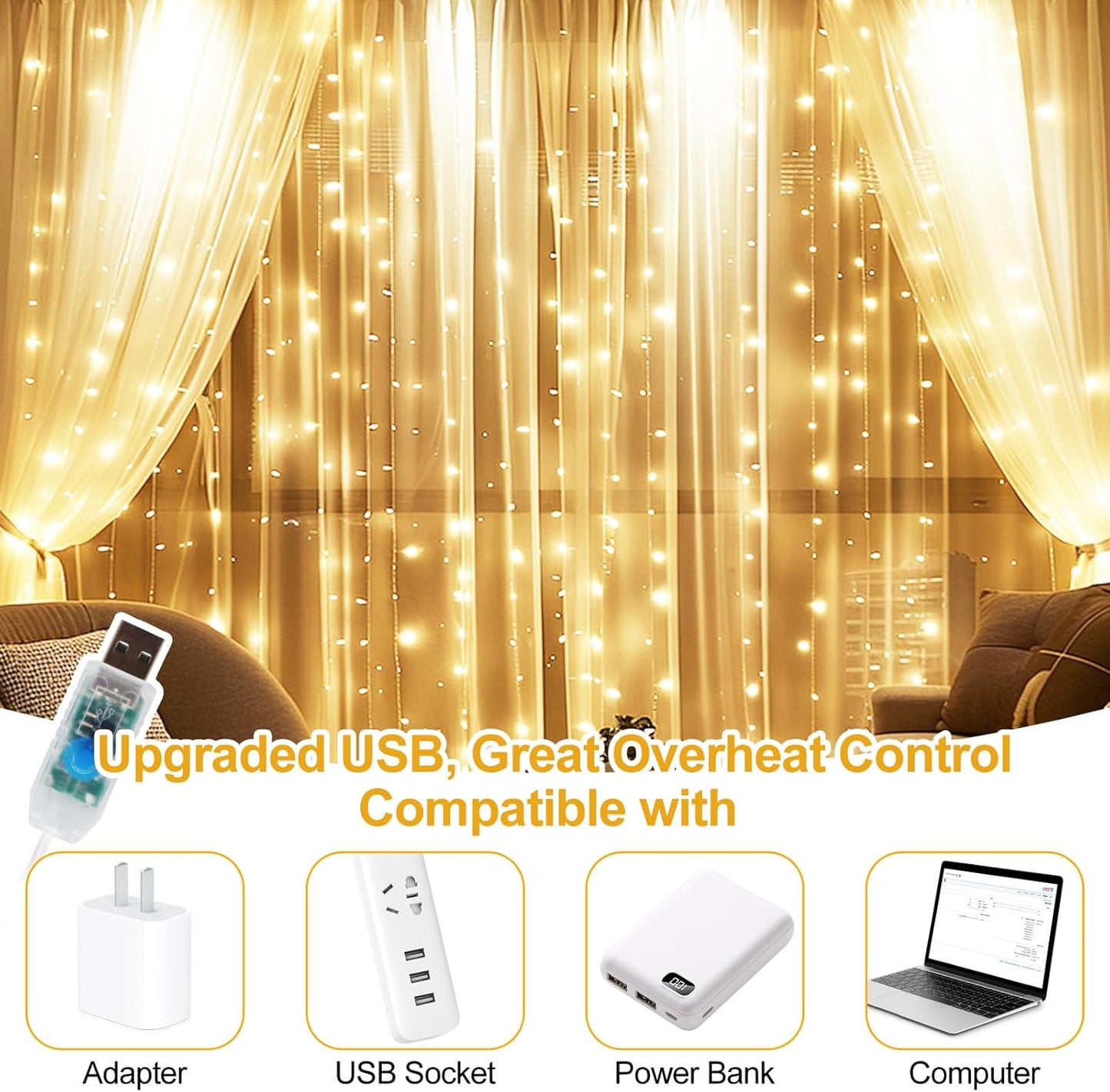 ip44 waterproof rating for indoor and outdoor use, with 12 included mounting clips