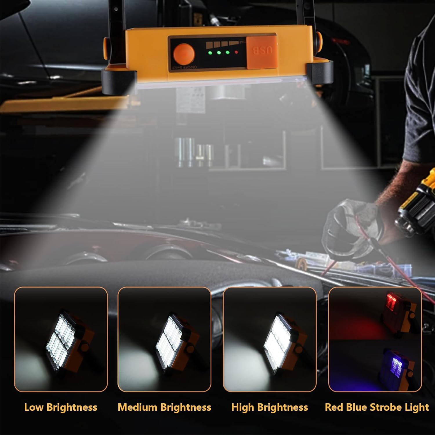 ip65-rated waterproof and dustproof housing weighing only 0.74 lbs