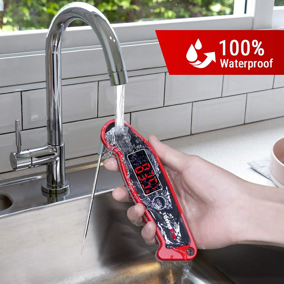 ip65 waterproof construction suitable for quick rinsing under running water