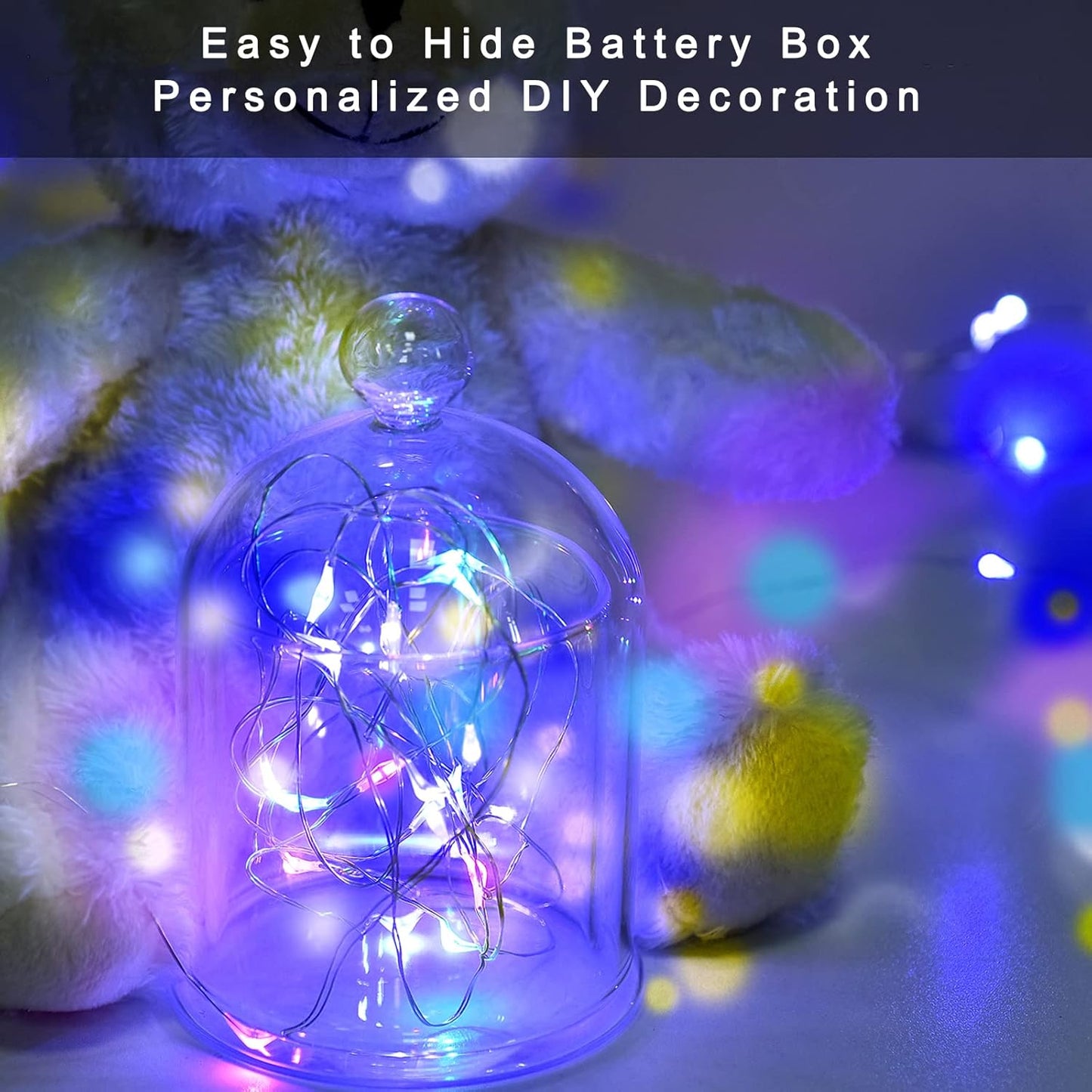 ip65 waterproof led strand (battery pack excluded) for indoor/outdoor use