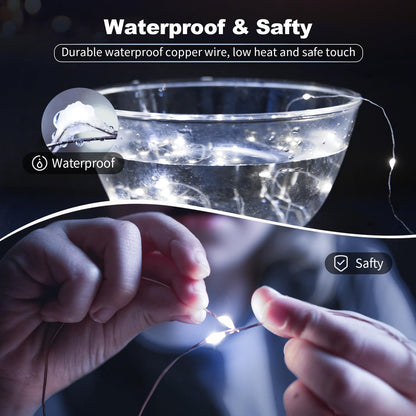 ip65 waterproof led string (battery case not waterproof)