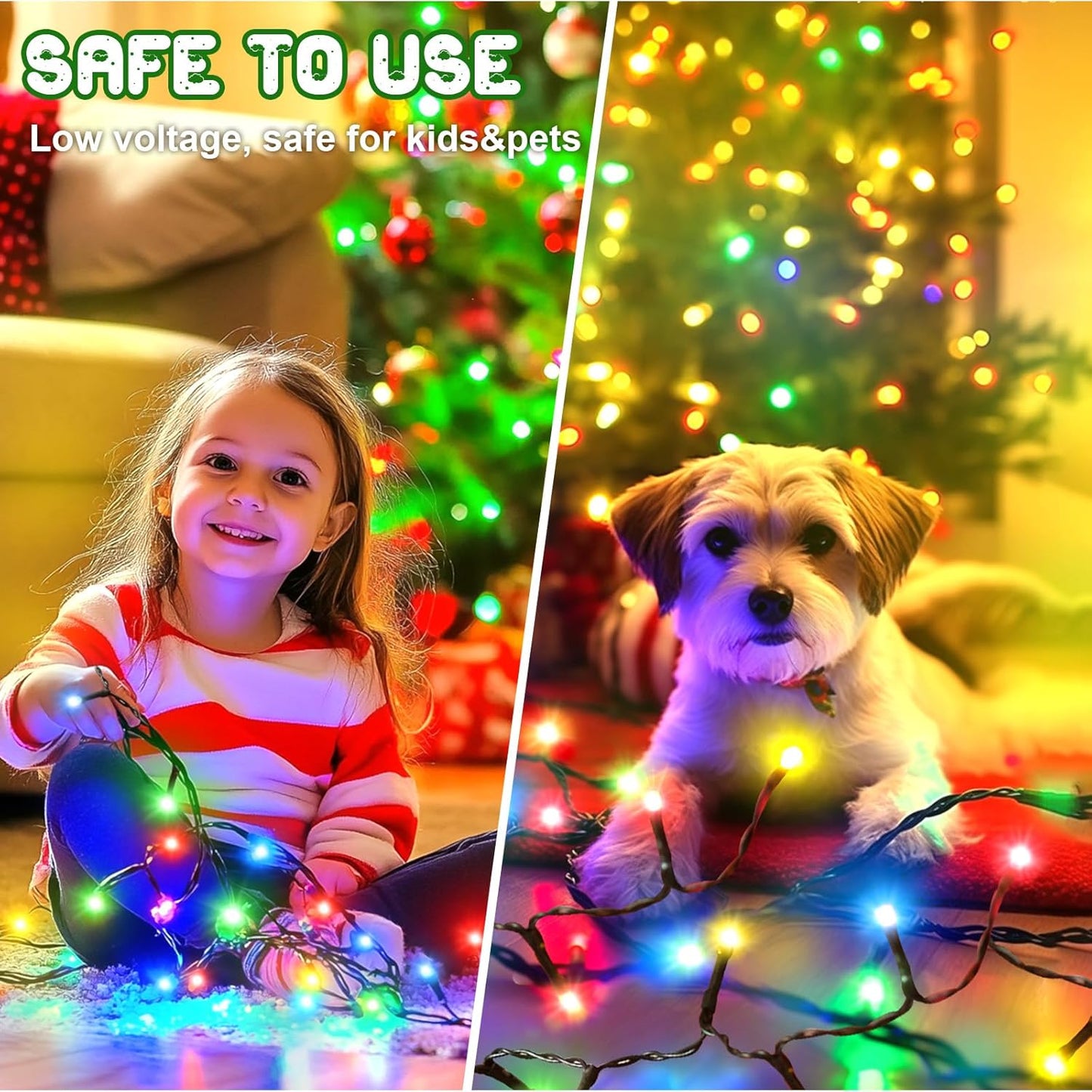 ip65 waterproof rating on leds, wires, and battery case for indoor and outdoor use