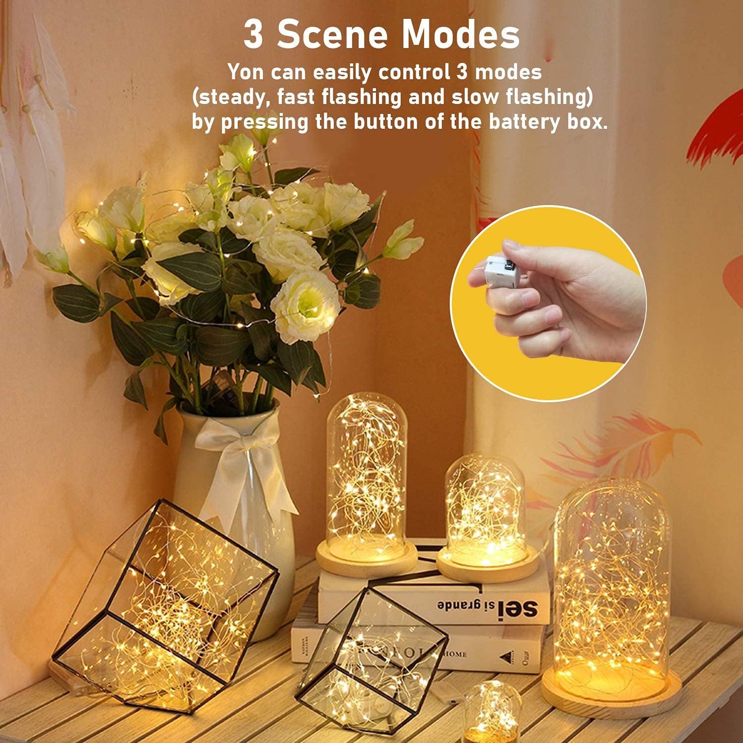 ip68 waterproof copper wire (battery pack excluded) for indoor and outdoor versatility