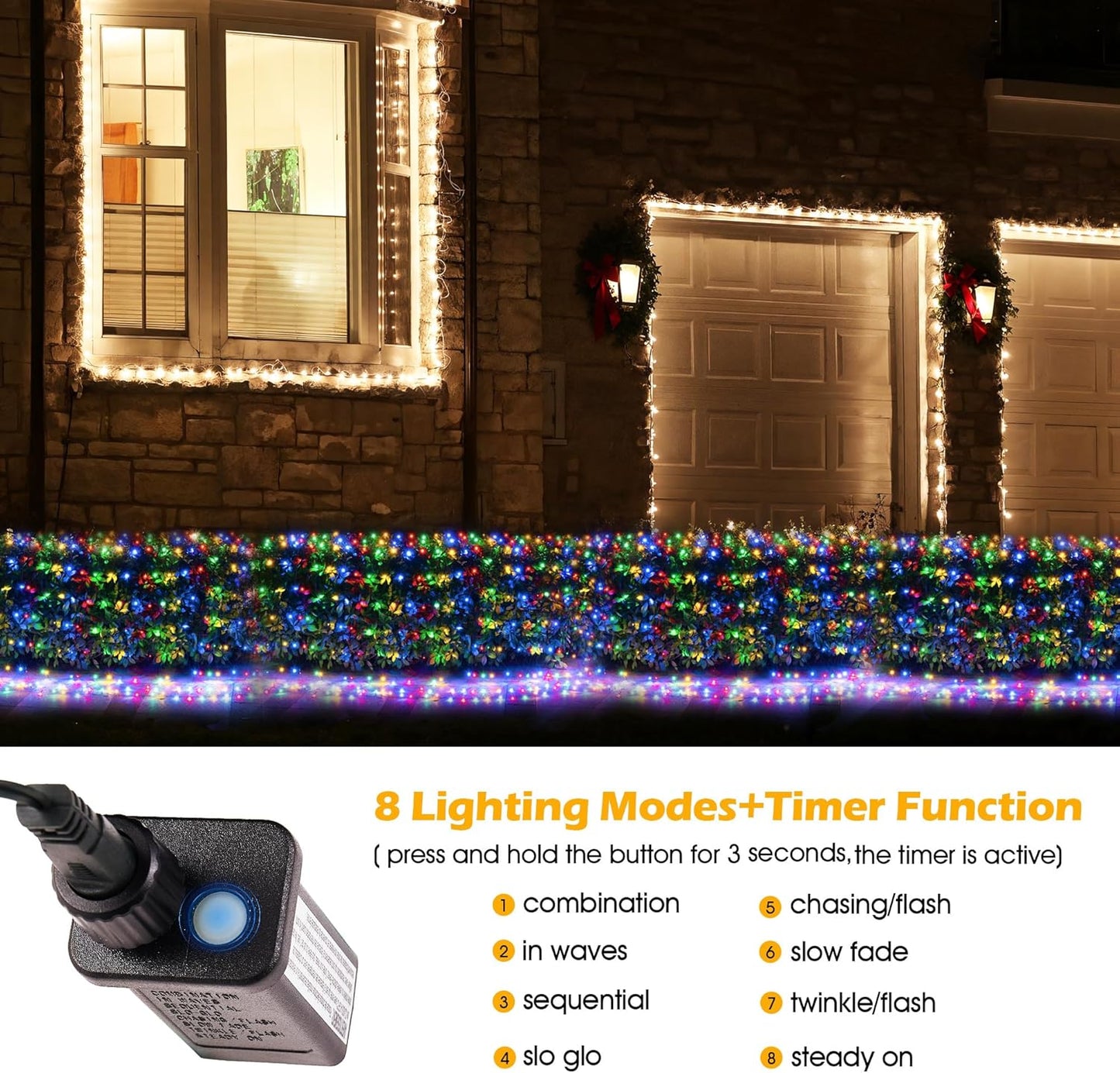 ipx4-rated waterproof construction for year-round outdoor use