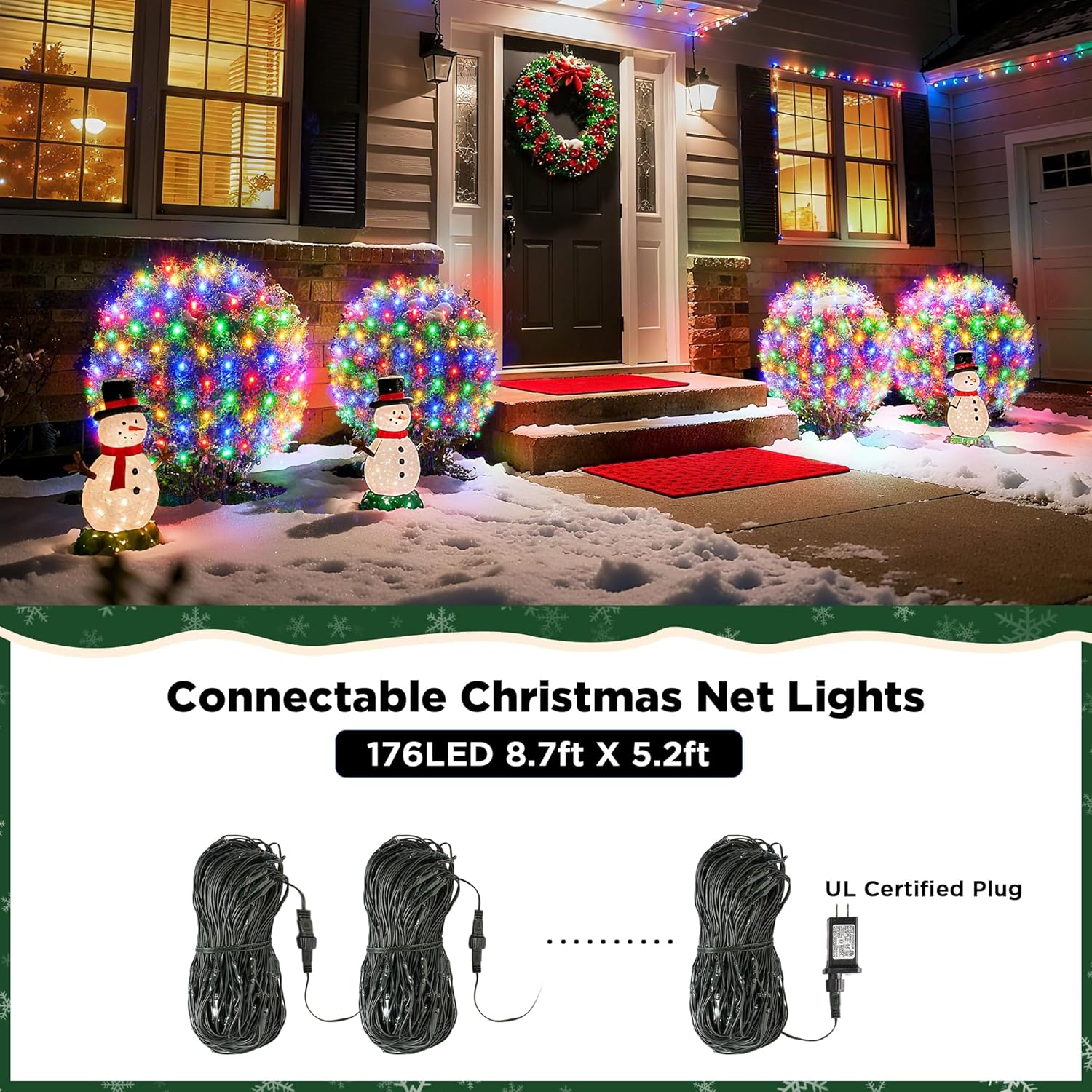 ipx7 waterproof rating on leds and sealed wiring for rain and snow resistance
