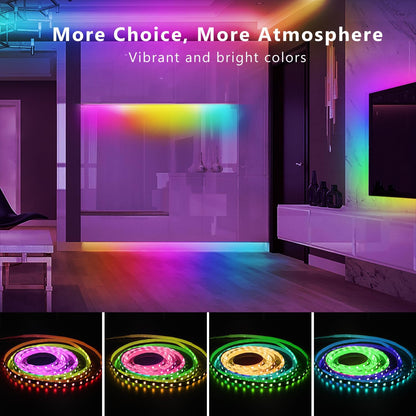 ir remote for quick on/off, color, and brightness adjustments