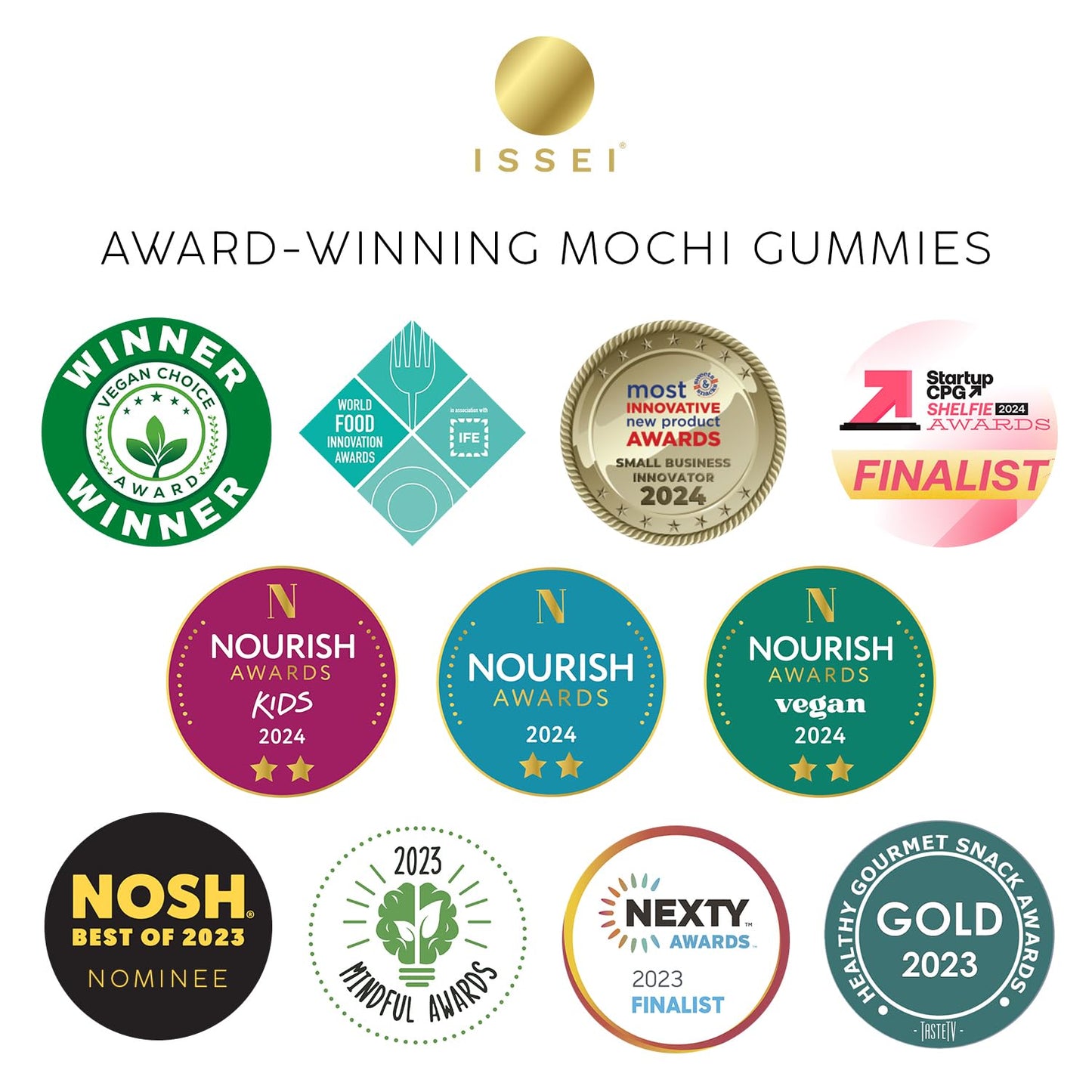 ISSEI Strawberry Mochi Gummies Chewy Candy – Allergen-Friendly Lunchbox Treat for School and Camp
