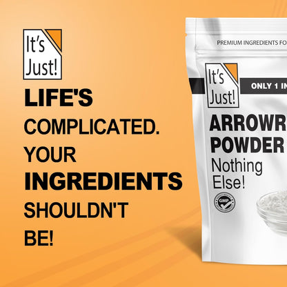 It's Just - Arrowroot Powder for Clutter-Free Pantry, One-Ingredient Thickener and Beauty Multi-Tasker