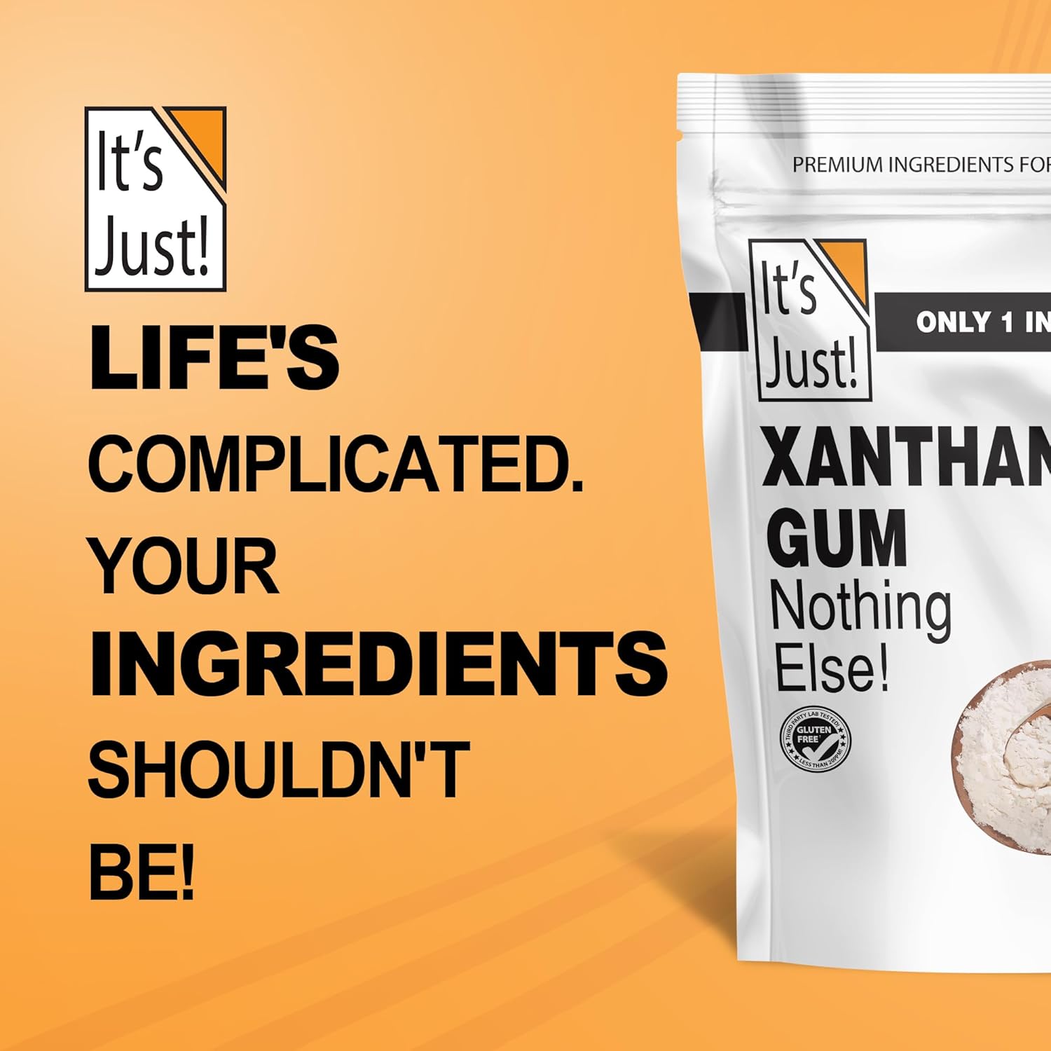 It's Just - Xanthan Gum for Restrained Cooking Spaces, Streamlined Keto and Gluten-Free Staple