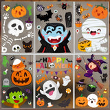 Minimalist Halloween Window Clings - Reusable No-Residue Static Decals for Clutter-Free Seasonal Decor